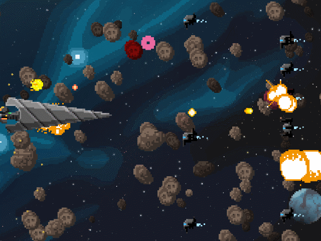 【弹幕STG/中文/像素风】《Steredenn：双星（Steredenn: Binary Stars）》V2.7.3 官方中文【200M】